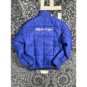 vintage polo sport reversible half zip jacket mens small